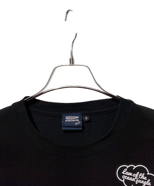 muta MARINE（ムータマリン）muta MARINE (ムータマリン) NAMIKO(NIBOSHI&) (ナミコ(ニボシアンド)) Fishing Tシャツ ブラック サイズ:SIZE Lの古着・服飾アイテム