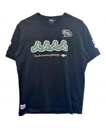 muta MARINE×NAMIKO(NIBOSHI&)（ムータマリン×ナミコ(ニボシアンド)）の古着「Fishing Tシャツ」｜ブラック