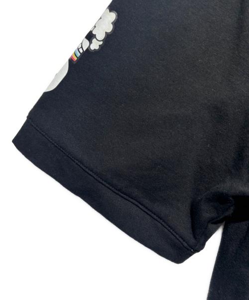 muta MARINE（ムータマリン）muta MARINE (ムータマリン) NAMIKO(NIBOSHI&) (ナミコ(ニボシアンド)) Fishing Tシャツ ブラック サイズ:SIZE　Lの古着・服飾アイテム