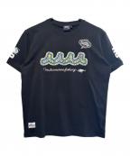 muta MARINE×NAMIKO(NIBOSHI&)ムータマリン×ナミコ(ニボシアンド)）の古着「Fishing Tシャツ」｜ブラック