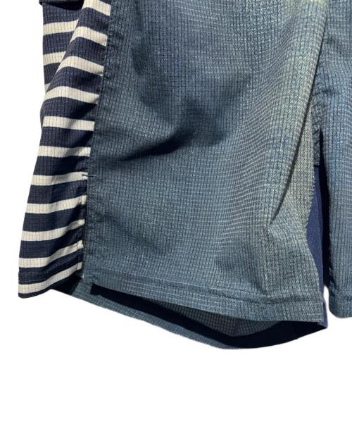 mountain martial arts（マウンテンマーシャルアーツ）mountain martial arts (マウンテンマーシャルアーツ) Side Graphic 5Pocket Run Pants デニムボーダー サイズ:SIZE Sの古着・服飾アイテム