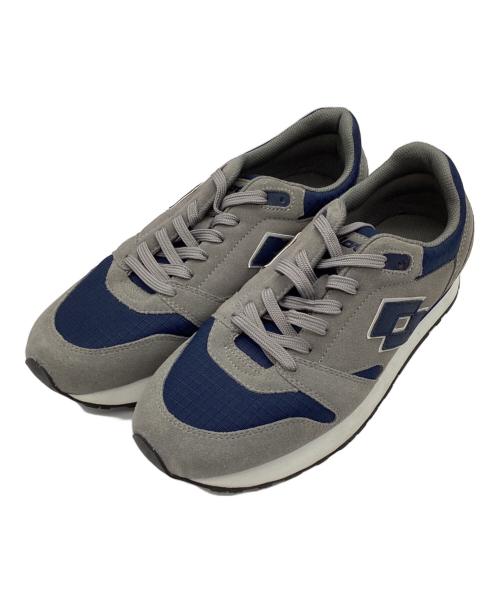LOTTO（ロット）LOTTO (ロット) ローカットスニーカー ネイビー×グレー サイズ:US9.5の古着・服飾アイテム