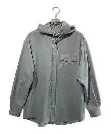 RIDGE MOUNTAIN GEAR（リッジマウンテン ギア）の古着「フーデットロングスリーブシャツ」｜グリーン