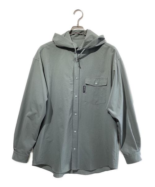 RIDGE MOUNTAIN GEAR（リッジマウンテン ギア）RIDGE MOUNTAIN GEAR (リッジマウンテン ギア) フーデットロングスリーブシャツ グリーン サイズ:SIZE XLの古着・服飾アイテム