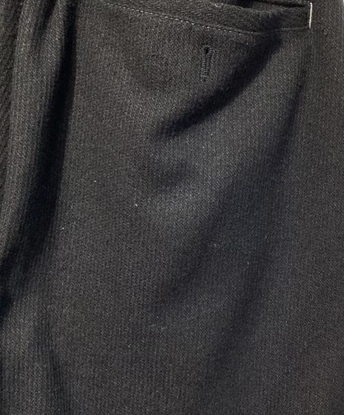 and wander（アンドワンダー）and wander (アンドワンダー) REWOOL tweed wide pants ブラック サイズ:SIZE Sの古着・服飾アイテム