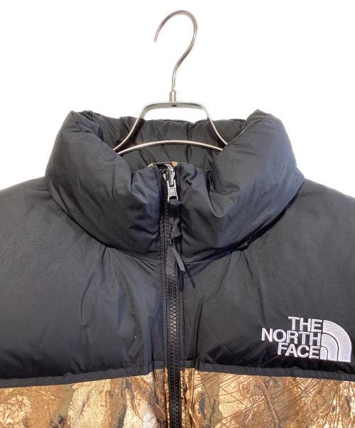 THE NORTH FACE（ザ ノース フェイス）THE NORTH FACE (ザ ノース フェイス) ノベルティ-ヌプシジャケット ブラウン×ブラック サイズ:SIZE Mの古着・服飾アイテム