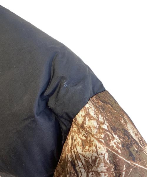 THE NORTH FACE（ザ ノース フェイス）THE NORTH FACE (ザ ノース フェイス) ノベルティ-ヌプシジャケット ブラウン×ブラック サイズ:SIZE Mの古着・服飾アイテム