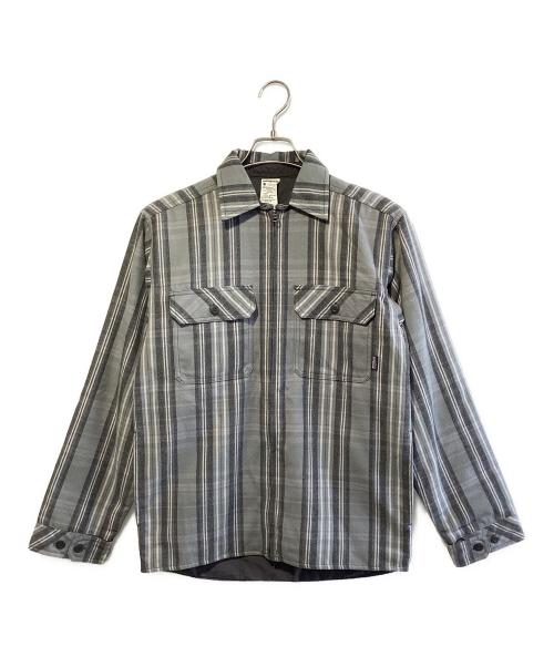 Patagonia（パタゴニア）Patagonia (パタゴニア) Reversible Flannel Jacket グレー×グリーン サイズ:SIZE XSの古着・服飾アイテム
