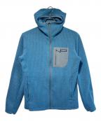 Patagoniaパタゴニア）の古着「R1エア・フルジップ・フーディ」｜ブルー