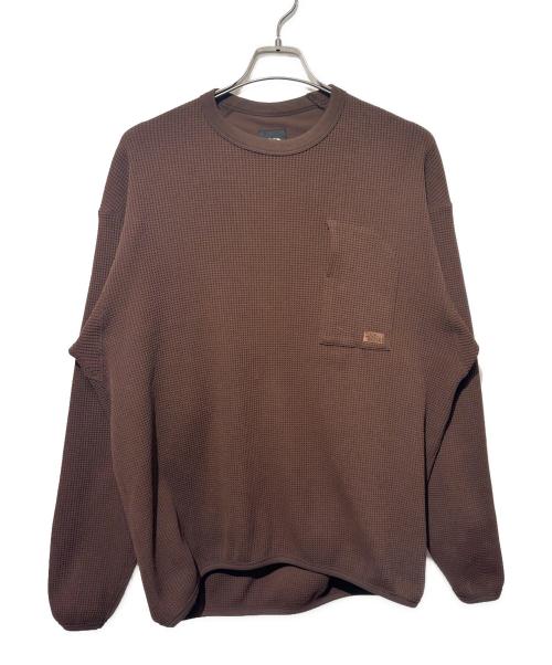 THE NORTH FACE（ザ ノース フェイス）THE NORTH FACE (ザ ノース フェイス) エンライドワッフルクルー ブラウン サイズ:SIZE Mの古着・服飾アイテム