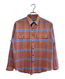 BROWN by 2-tacs（ブラウンバイツータックス）の古着「Regular collar」｜ブルー×オレンジ