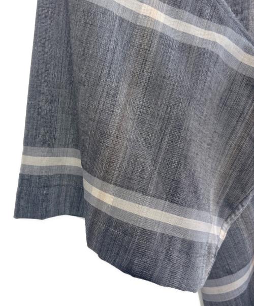 BROWN by 2-tacs（ブラウンバイツータックス）BROWN by 2-tacs (ブラウンバイツータックス) open collar グレー サイズ:SIZE Mの古着・服飾アイテム