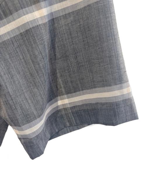 BROWN by 2-tacs（ブラウンバイツータックス）BROWN by 2-tacs (ブラウンバイツータックス) open collar グレー サイズ:SIZE Mの古着・服飾アイテム