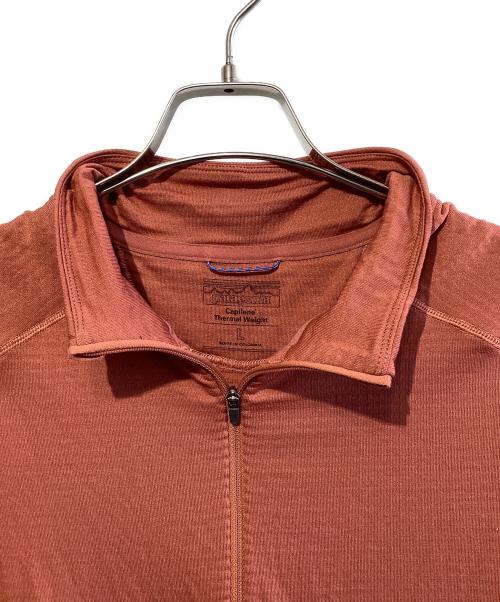 Patagonia（パタゴニア）Patagonia (パタゴニア) キャプリーン・サーマルウェイト・ジップネック オレンジ サイズ:SIZE Lの古着・服飾アイテム