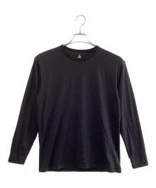 HERENESS（ヒアネス）の古着「SMOOTH WOOL T-SHIRT LONG SLEEVE 2」｜ブラック