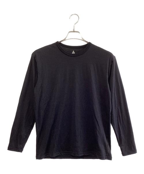 HERENESS（ヒアネス）HERENESS (ヒアネス) SMOOTH WOOL T-SHIRT LONG SLEEVE 2 ブラック サイズ:SIZE Mの古着・服飾アイテム