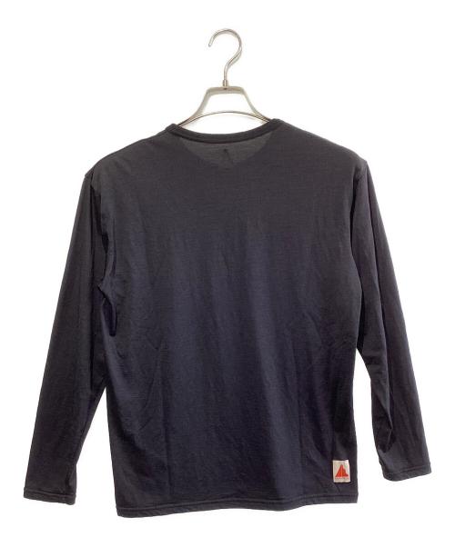 HERENESS（ヒアネス）HERENESS (ヒアネス) SMOOTH WOOL T-SHIRT LONG SLEEVE 2 ブラック サイズ:SIZE Mの古着・服飾アイテム