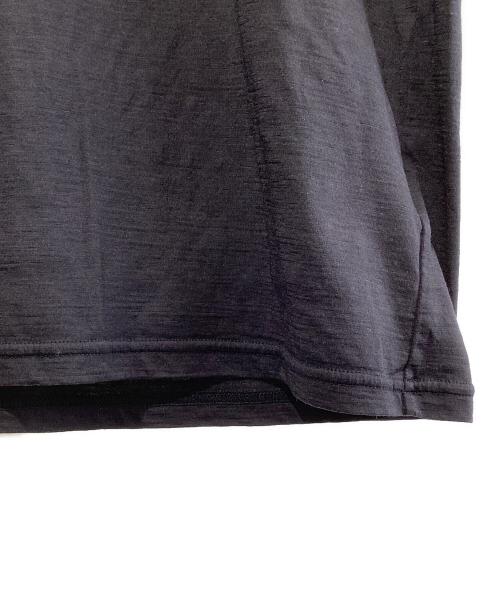 HERENESS（ヒアネス）HERENESS (ヒアネス) SMOOTH WOOL T-SHIRT LONG SLEEVE 2 ブラック サイズ:SIZE Mの古着・服飾アイテム