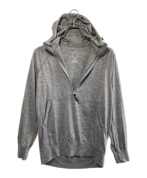 山と道（ヤマトミチ）山と道 (ヤマトミチ) 100％メリノフーディ ネイビー サイズ:SIZE Mの古着・服飾アイテム