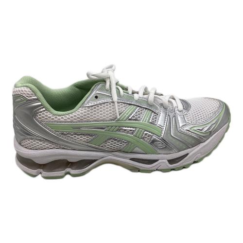 asics（アシックス）asics (アシックス) GEL-KAYANO 14 ホワイト×グリーン サイズ:27cmの古着・服飾アイテム