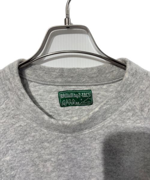 BROWN by 2-tacs（ブラウンバイツータックス）BROWN by 2-tacs (ブラウンバイツータックス) RA-CREW ホワイト サイズ:SIZE Mの古着・服飾アイテム