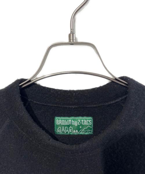 BROWN by 2-tacs（ブラウンバイツータックス）BROWN by 2-tacs (ブラウンバイツータックス) RA-crew ブラック サイズ:SIZE Mの古着・服飾アイテム
