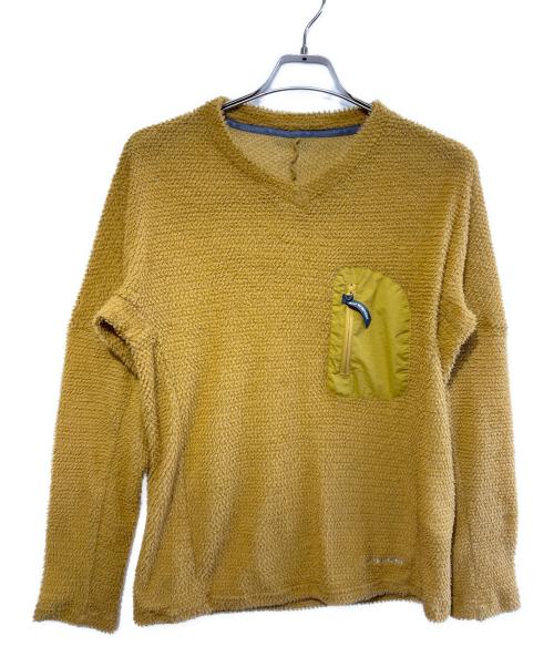 and wander（アンドワンダー）and wander (アンドワンダー) alpha direct pullover イエロー サイズ:SIZE WMの古着・服飾アイテム