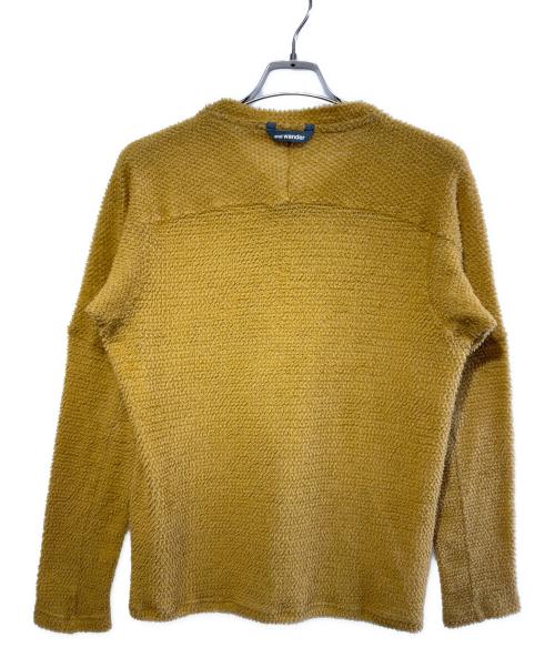 and wander（アンドワンダー）and wander (アンドワンダー) alpha direct pullover イエロー サイズ:SIZE WMの古着・服飾アイテム