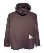 and wanderアンドワンダー）の古着「dry jersey LS hoodie」｜ブラウン