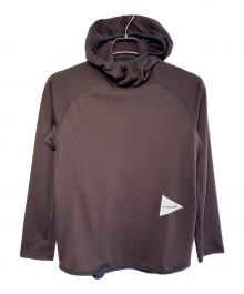 and wander（アンドワンダー）の古着「dry jersey LS hoodie」｜ブラウン