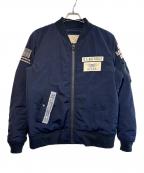 AVIREXアヴィレックス）の古着「MA-1フライトジャケット」｜ネイビー