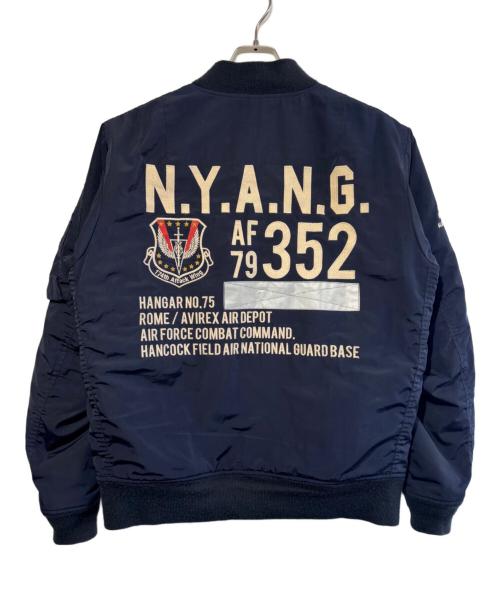 AVIREX（アヴィレックス）AVIREX (アヴィレックス) MA-1フライトジャケット ネイビー サイズ:SIZE XLの古着・服飾アイテム