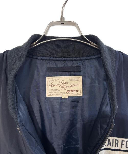 AVIREX（アヴィレックス）AVIREX (アヴィレックス) MA-1フライトジャケット ネイビー サイズ:SIZE XLの古着・服飾アイテム