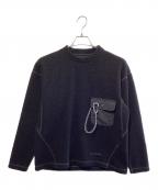 and wanderアンドワンダー）の古着「re wool JQ crew neck」｜ブラック