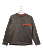 Patagoniaパタゴニア）の古着「ベター・セーター・クルーネック」｜グレー×オレンジ