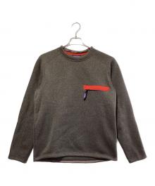 Patagonia（パタゴニア）の古着「ベター・セーター・クルーネック」｜グレー×オレンジ