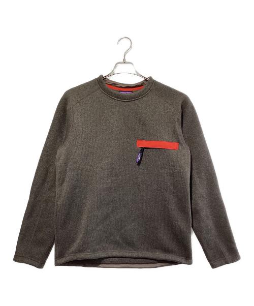 Patagonia（パタゴニア）Patagonia (パタゴニア) ベター・セーター・クルーネック グレー×オレンジ サイズ:SIZE Sの古着・服飾アイテム