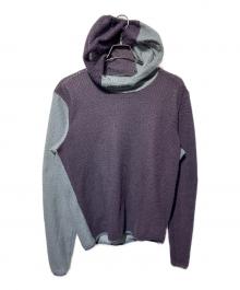 SAM BOB（サムボブ）の古着「ALPHA90 HOODIE」｜パープル×グレー