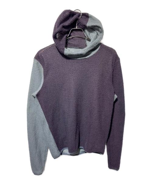 SAM BOB（サムボブ）SAM BOB (サムボブ) ALPHA90 HOODIE パープル×グレー サイズ:SIZE Mの古着・服飾アイテム