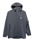 HAGLOFSホグロフス）の古着「ソフトシェル アノラック」｜グレー