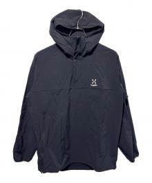HAGLOFS（ホグロフス）の古着「ソフトシェルアノラック」｜ブラック