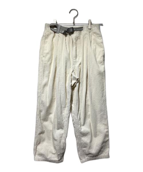and wander（アンドワンダー）and wander (アンドワンダー) コーデュロイパンツ ホワイト サイズ:WSの古着・服飾アイテム