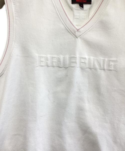 BRIEFING（ブリーフィング）BRIEFING (ブリーフィング) ゴルフウェア(トップス)　ベスト ホワイト サイズ:SIZE XLの古着・服飾アイテム