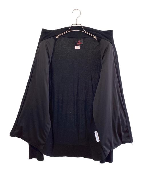 BRIEFING（ブリーフィング）BRIEFING (ブリーフィング) WIND BLOCK FZ KNIT アンゴラブレンド ニットジャケット ブラック サイズ:SIZE XLの古着・服飾アイテム