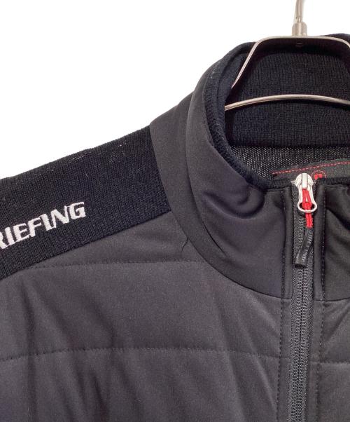 BRIEFING（ブリーフィング）BRIEFING (ブリーフィング) WIND BLOCK FZ KNIT アンゴラブレンド ニットジャケット ブラック サイズ:SIZE XLの古着・服飾アイテム