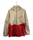 Patagoniaパタゴニア）の古着「スノーボードウェア(ジャケット)」｜ベージュ×レッド
