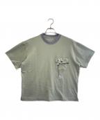 and wanderアンドワンダー）の古着「pocket T」｜グリーン