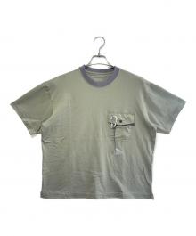 and wander（アンドワンダー）の古着「pocket T」｜グリーン