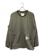 and wanderアンドワンダー）の古着「PERTEX wind long sleeve T」｜オリーブ