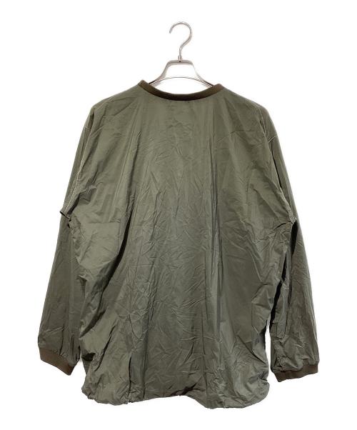 and wander（アンドワンダー）and wander (アンドワンダー) PERTEX wind long sleeve T オリーブ サイズ:SIZE 5の古着・服飾アイテム
